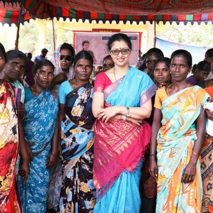 Actress Gautami celebrates women's day with Village women