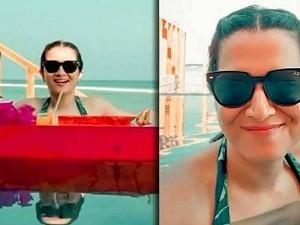 DD Swim Suit video viral தொகுப்பாளினி டிடி திவ்யதர்ஷினி