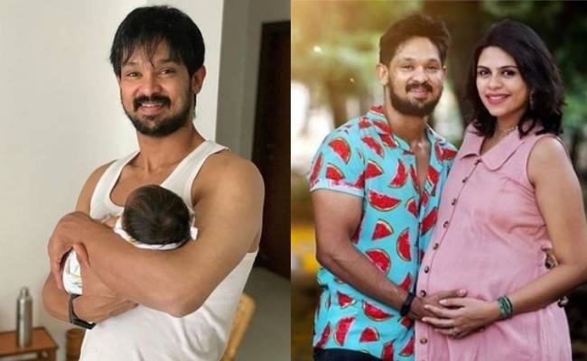 நகுல் தன் மகளுடன் வெளியிட்ட வைரல் போட்டோ | Actor Nakkhul shares a viral photo with his new born baby girl