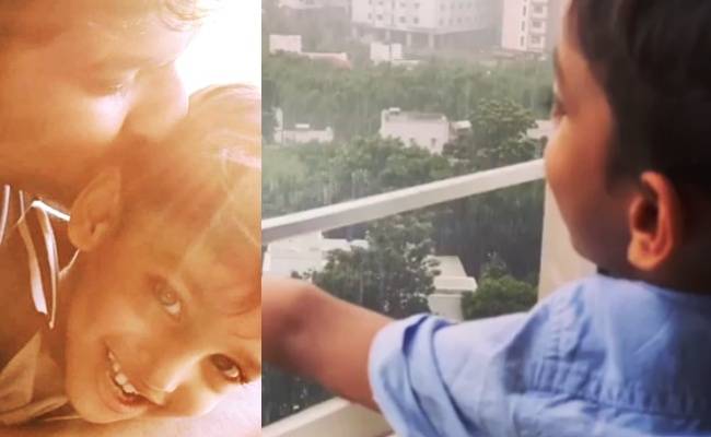 Actor Nani shares a video about his son goes viral | நடிகர் நானியின் மகன் மழையை ரசிக்கும் வீடியோ வைரல்