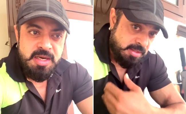 தன்னை சிலர் அடிக்க வந்ததாக நடிகர் ரியாஸ் கான் பரபரப்பு வீடியோ Actor Riyaz khan shares video On people came to beat him for corona issue