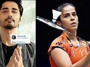 Actor Siddharth apologises to Saina Nehwal for rude joke twitter