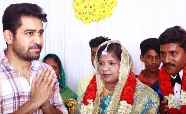 Actor Vijay Antony took part in the marriage event