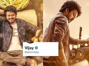 Actor Vijay Changed to Varisu Pic in Twitter DP