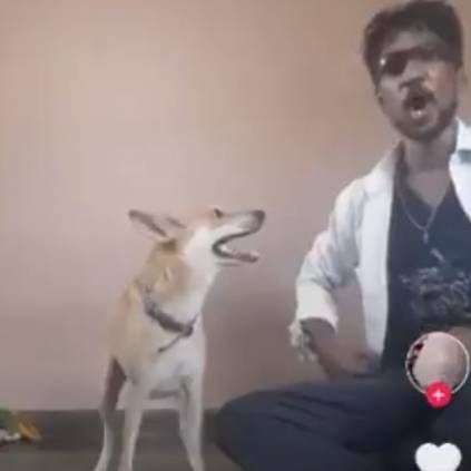 Actor Vivek shares Tik Tok video of Dog and a man