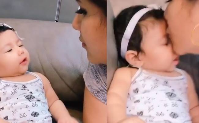 நடிகை ஆல்யா மானஸா மகளுடன் வெளியிட்ட வீடியோ | actress alya manasa shares a video with her daughter and goes viral