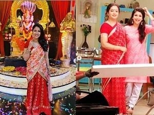 Actress Alya Manasa shares Pooja pics from her new Vijay TV serial | தனது புதிய விஜய் டிவி சீரியலின் புகைப்படத்தை பகிர்ந்த ஆல்யா மானஸா
