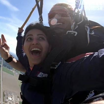 Actress Anjali shares her Skydiving experience photos goes viral