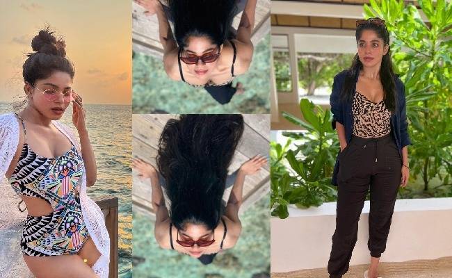 Actress Dhivya Bharathi Viral Hot Images from Maldives Vacation