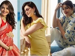 actress Kajal Agarwal outing with Baby Bump viral video