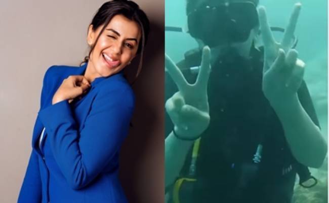 actress Nikki Galrani swimming with fish under the sea goes viral