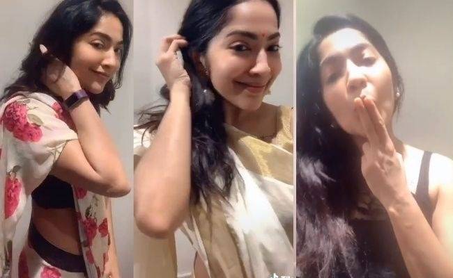 Actress Ramya Subramaniam posts a TikTok video of a song in 3 languages