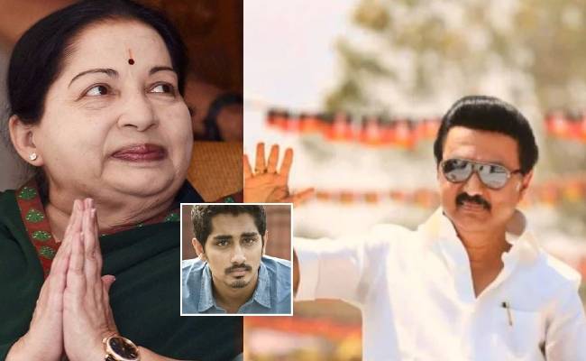 after jayalalitha a CM by the people siddharth wishes MKStalin