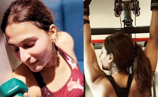 Aishwarya rajinikanth gym workout gym viral photo