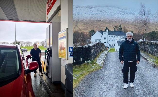 Ajith Kumar AK Scotland Tour Photos Videos Went viral