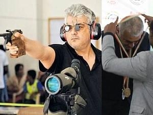 Ajith won 6 medals in shooting competition பதக்கம் வென்ற அஜித்