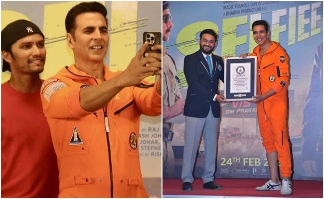 Akshay Kumar breaks Guinness World Record for most selfies taken