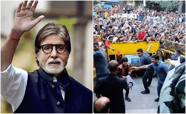 Amitabh Bachchan Shares Pics As Young Fan Breaks Security Cordon