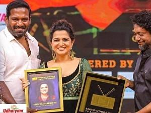 Anchor DD gets special appreciation from popular actor விருது வாங்கிய ஆங்கர் டிடி