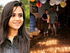கணவர் பிறந்தநாளை சூப்பராக கொண்டாடிய ஆங்கர் | anchor manimegalai celebrates her husband birthday in village