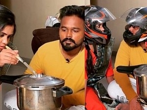 கணவருடன் ஆங்கர் மணிமேகலை வைரல் போட்டோ | Anchor Manimegalai shares a pic with her Husband and Cooker