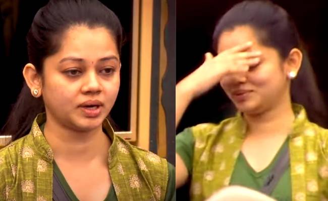 Anitha sampath cries in front of housemates in biggbossபிக்பாஸில் அழுத அனிதா சம்பத்