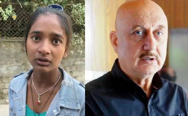 Anupam Kher meets an English speaking girl who is begging
