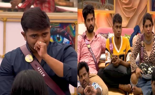 biggboss 6 tamil azeem cried after new task for nomination
