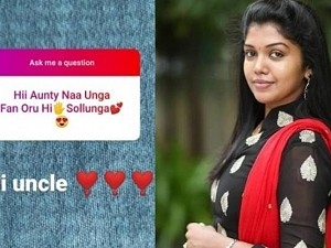 நெட்டிசனுக்கு பிக்பாஸ் நடிகை கொடுத்த ரிப்ளை | biggboss fame actress riythvika gives a tight reply to a netizen