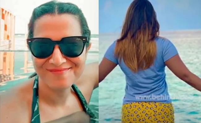BiggBoss Shivani Maldives Vacation Viral Video ஷிவானி மாலத்தீவு