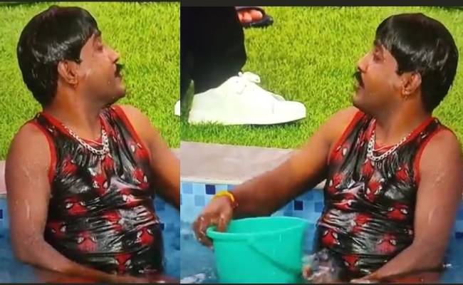 Biggboss Tamil Season 6 G P Muthu Bathing in Swimming pool