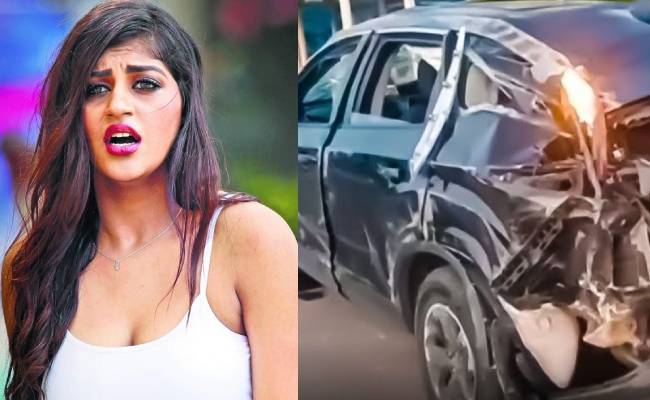BiggBoss Yashika Aannand car accident her friend spot dead ECR