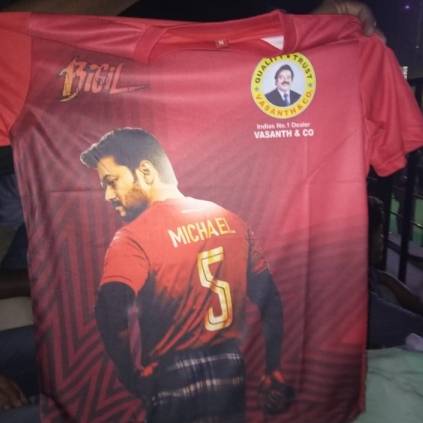 Bigil Audio Launch Football Jersys issued to Thalapathy fans