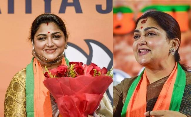 BJP Spokesperson Khushbu Sundar gets nominated as a member of the National Commission for Women