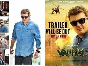 Breaking Actor Ajith Kumar Valimai Movie Trailer Duration