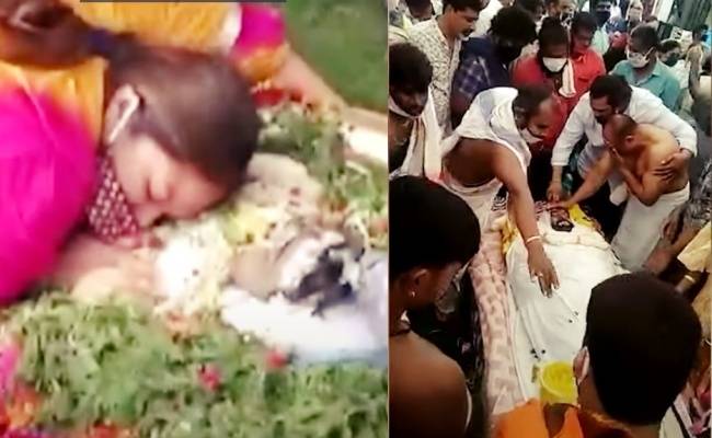 Chiranjeevi Sarja's family to pay last respect to him, Video goes viral | நடிகர் சிரஞ்சீவி சார்ஜாவிற்கு இறுதிச்சடங்கும் செய்யும் குடும்ப