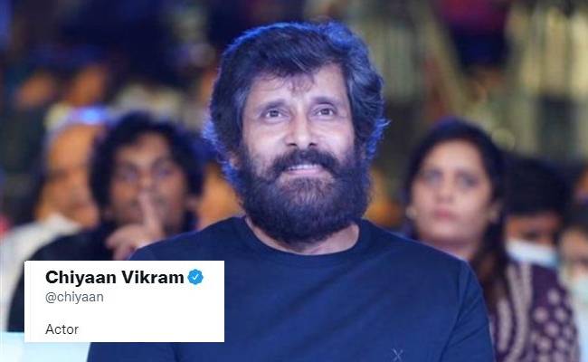 Chiyaan vikram joins twitter upload video for fans