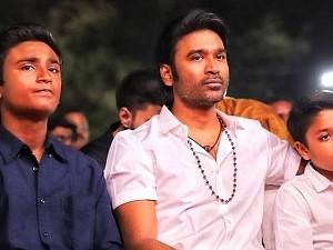 Dhanush watched IPL chennai super kings match with his sons
