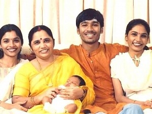 Dhanush with his sisters photo viral தனுஷின் அழகான இரு சகோதரிகள்