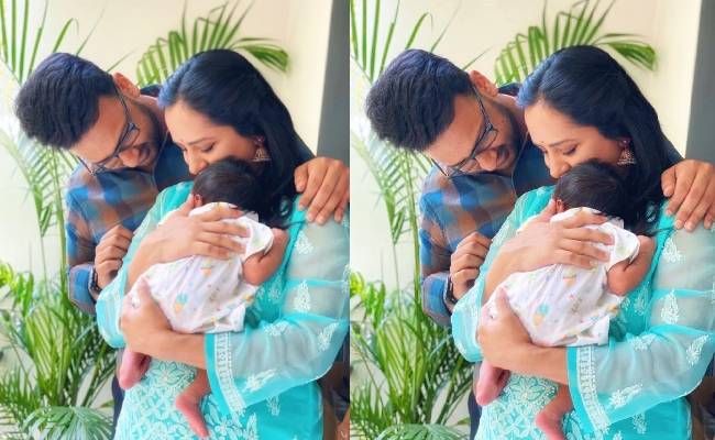 Dhayanidhi alagiri shares his new born baby pic and name