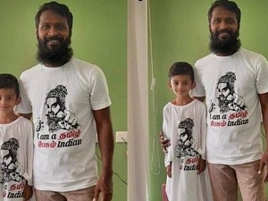 வெற்றிமாறனின் வைரல் போட்டோ | Director Vetrimaran's latest click with viral t shirt tamil pesum indian