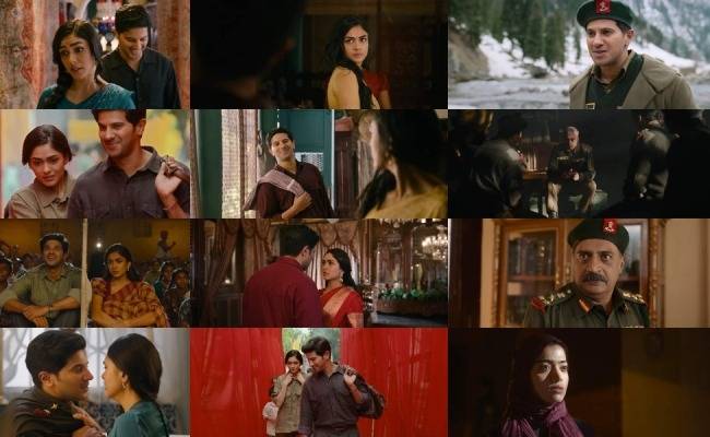 Dulquer Salmaan Mrunal Thakur Rashmika Mandanna Sita Ramam Movie Trailer