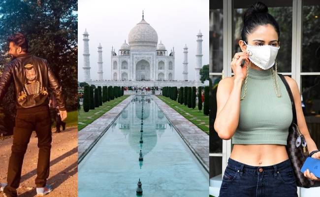 Famous Tamil Actress Visits Taj Mahal with Her Lover