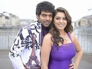 first look poster of Partner movie starring hansika aadhi