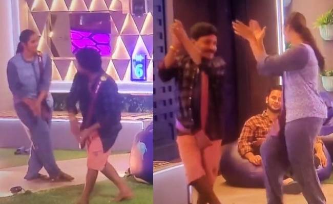 GP muthu dancing with myna nandhini in bigg boss 6 tamil