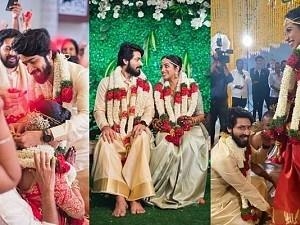 Harish Kalyan marries Narmada Udayakumar wedding Photos