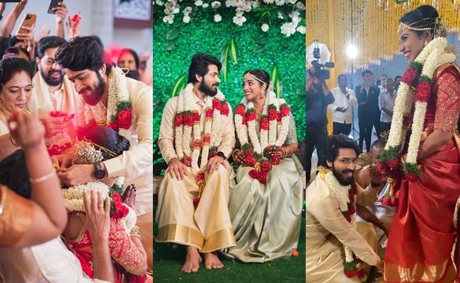 Harish Kalyan marries Narmada Udayakumar wedding Photos