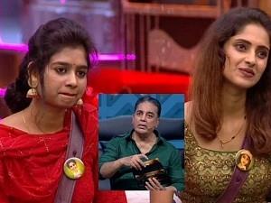 janani and aysha in final round elimination in bigg boss house