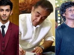Kamal penned a song in Vikram movie anirudh pic