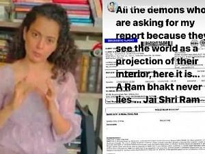 kangana video and proof to hatters post covid results